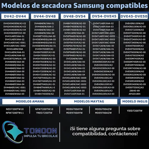 Vista 9 de [Actualizado] DC47-00019A Elemento calefactor para secador SAMSUNG