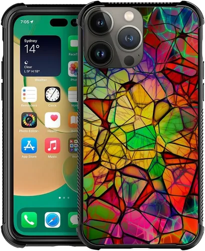Vista 28 de CARLOCA Funda compatible con iPhone 15, increíble patrón de luz espacial nebulosa para niñas y niños, ultra protección, a prueba de golpes