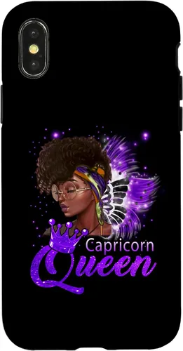 Vista 5 de iPhone 11 Purple Capricornio Queen African American Woman Dec Jan Case