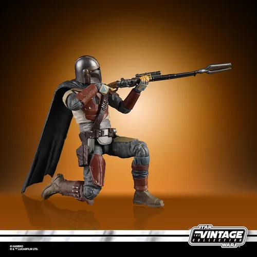 Vista 3 de STAR WARS The Vintage Collection The Mandalorian Toy - Figura de acción a escala de 3.75 pulgadas, juguetes para niños a partir de 4 años