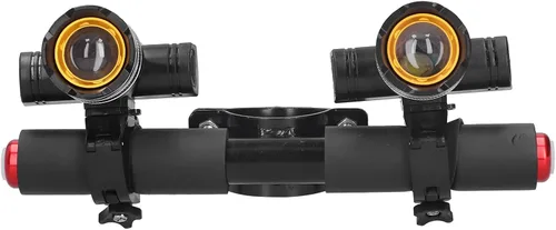 Vista 4 de Faros delanteros para manillar de scooter, luces de bicicleta recargables por USB, kit de luz de tercer engranaje para scooter