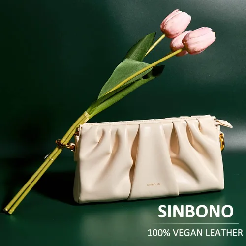 Vista 4 de SINBONO Evelyn Hobo - Bolso de mano con cierre de cremallera y correas ajustables para mujer