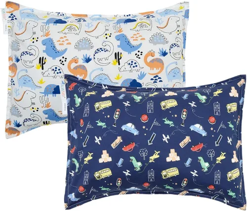 Vista 15 de ALVA BABY - Fundas de almohada de algodón para niños pequeños de 13 x 18 pulgadas o 12 x 16 pulgadas