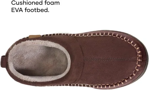 Vista 5 de Zigzagger - Pantuflas de tobillo estilo mocasín para hombre, para interior y exterior
