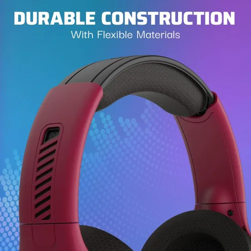 Vista 4 de PDP AIRLITE Pro Wireless Headset with Mic for PS5, PS4, PC - Cosmic Red