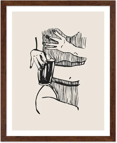 Vista 135 de Poster Master Faces Poster - Retro Women Print - Portrait Art - Sketch Illustration - Abstract Artwork - Woman Design - Chic Boho Design - Great