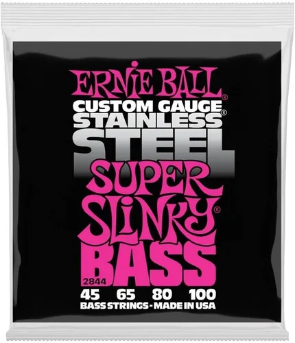 Vista 3 de Ernie Ball Extra Slinky - Cuerdas para bajo de acero inoxidable, calibre 40-95 (P02845)