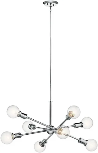 Vista 8 de Kichler Armstrong 26" 8 luces Candelabro Latón Natural