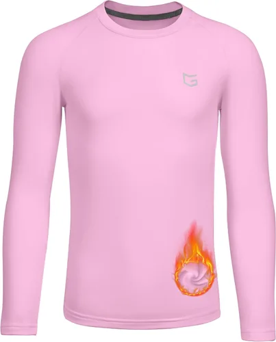 Vista 7 de G Gradual Camiseta Térmica de Compresión para Niños Jóvenes de Manga Larga con Forro Polar Camiseta Interior para Niños Fútbol Americano Béisbol