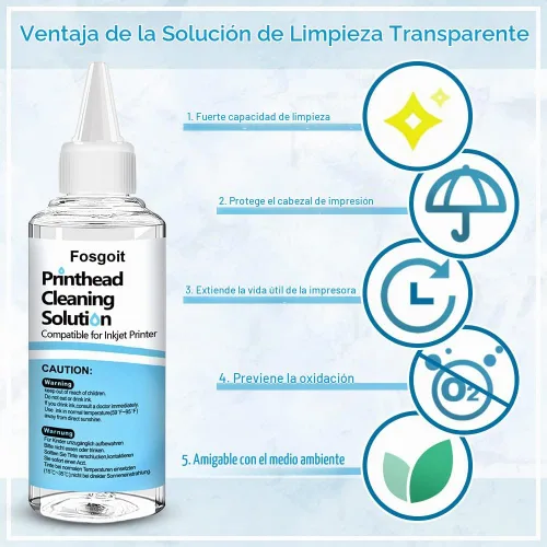 Vista 7 de Kits de limpieza de cabezales de impresión para impresoras de inyección de tinta, kit de limpieza de impresora para impresoras Epson Ecotank, kit