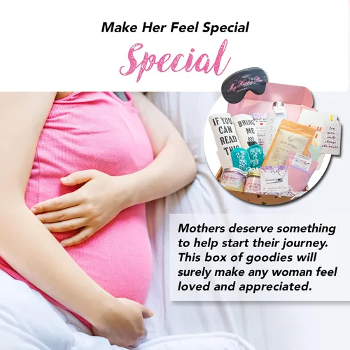 Vista 8 de Milky Chic - Caja de regalo con texto en inglés "You Got This New Mom", regalos de embarazo para madres primerizas, regalo para madres, regalos