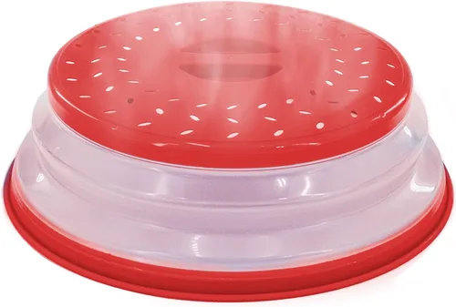 Vista 8 de Cubierta protectora contra salpicaduras de microondas, tapa plegable para protección de alimentos y fácil almacenamiento, sin BPA, apta