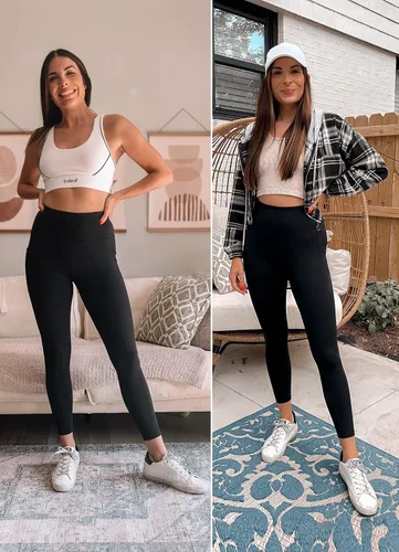 Vista 2 de BALEAF Leggings para mujer con bolsillos, con control de abdomen, para hacer ejercicio, de cintura alta, de atletismo, para correr, de 78