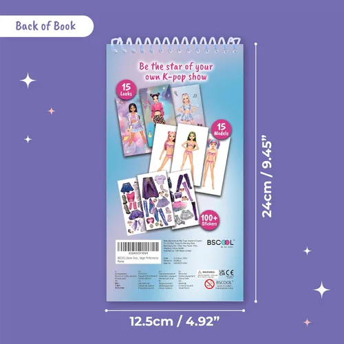 Vista 2 de BSCOOL Libro de actividades con pegatinas Kpop de 2 piezas para niñas Multipack - 2pcs Kpop