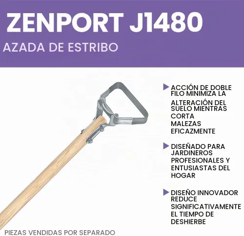 Vista 4 de Zenport Scuffle - Cabezal de azada de acción de estribo