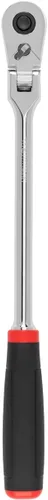 Vista 8 de TEKTON Trinquete de agarre cómodo de liberación rápida con cabezal flexible de 1/4 pulgadas x 6 pulgadas SRH32006