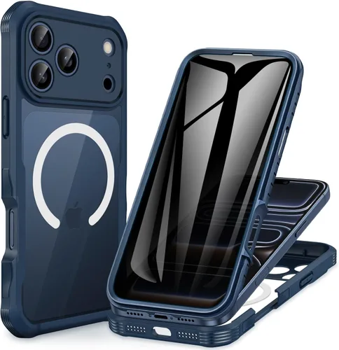 Vista 96 de CENHUFO Funda de privacidad para iPhone 11 Pro, funda de cuerpo completo con protector de pantalla de privacidad de vidrio templado 9H integrado