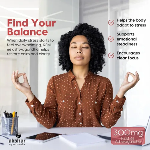 Vista 4 de AKSHAR Ayurveda Ashwagandha KSM-66 - Gomitas (1 paquete), suplementos orgánicos de Ashwagandha para concentrarse, aumentar la energía y la fuerza