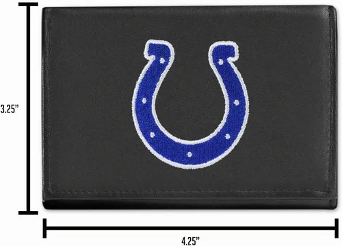 Vista 3 de Rico Industries NFL Football Embroidered Tri-fold Wallet