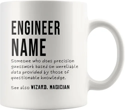 Vista 10 de Panvola Engineer Definition Someone Who Does Precision Funny Engineer Gifts for Engineering Students Teachers Computer Civil Mechanical Electrical