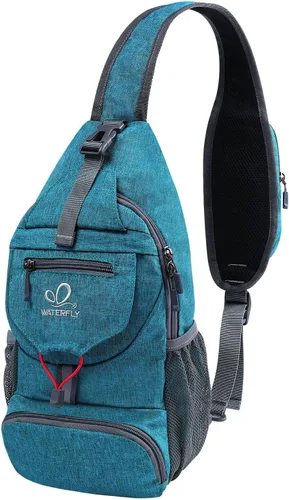Vista 8 de WATERFLY - Mochila cruzada ligera y plegable, mochila de viaje