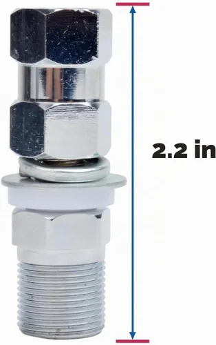 Vista 4 de Adaptador de antena SO239 a 3/8 x 24, adaptador de montaje en perno de antena CB resistente con conector UHF-hembra para montaje de antenas CB