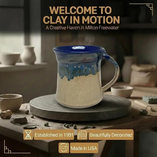 Vista 5 de Clay in Motion - Taza mediana