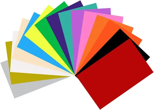 Vista 6 de YOFONE Vinilo permanente inteligente para Cricut Explore 3 & Maker 3, paquete de adhesivos de vinilo de colores surtidos, 30 hojas de 13 x 13 Vinilo