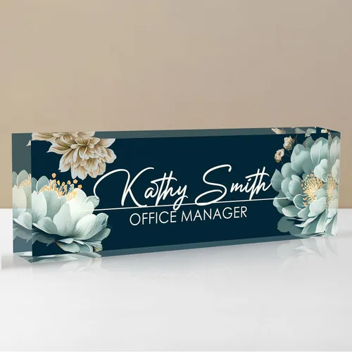 Vista 47 de Placa de nombre personalizada para escritorio, placa de nombre de escritorio personalizada, placa de nombre acrílica, accesorios de escritorio