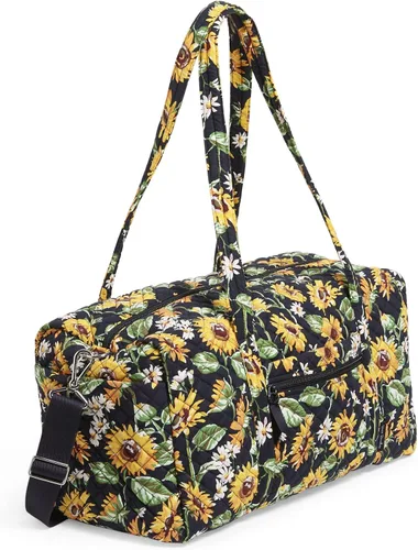 Vista 2 de Vera Bradley Bolso de viaje mediano de algodón para mujer