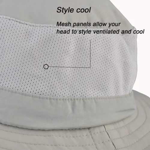 Vista 4 de JORMATT Sombrero de sol unisex con solapa para el cuello, protección para el cuello, protección para el cuello, UPF 50+