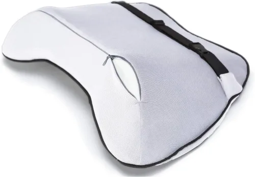Vista 4 de Castle Squire Firm - Respaldo de espuma viscoelástica para la parte inferior de la espalda, almohada de apoyo lumbar con relleno de espuma densa