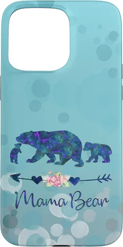 Vista 30 de iPhone 12 Pro Max - Carcasa para iPhone 12, diseño floral, color azul claro