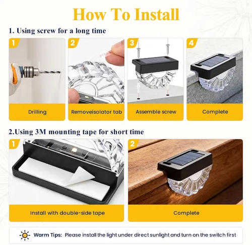 Vista 9 de SOLPEX Luces solares para cubierta al aire libre (paquete de 12), LED