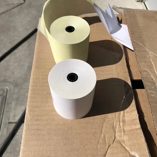 Vista 6 de NCCO Register Rolls Papel de recibo - 2 capas autocopiadoras - Rollos de 3 a 90 pies (50 rollos)