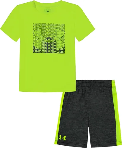 Vista 13 de Under Armour baby-girls Ua Terrazzo Leopard Heart SetShort Set