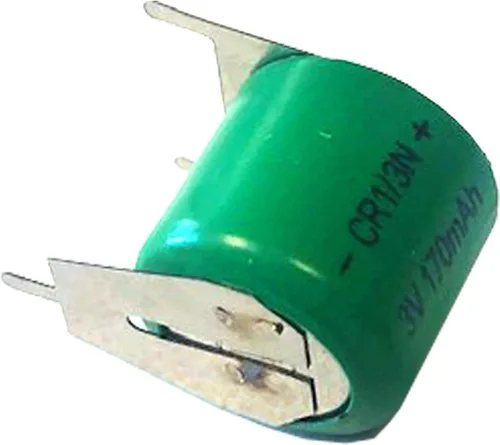 Vista 4 de Exell 3V 170mAh 3-Pin CMOS Memory Batería de litio Reemplazo CR1/3N-FT1, COMP-15-3