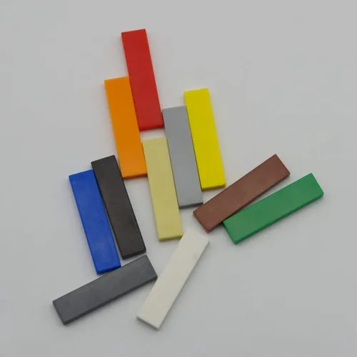 Vista 2 de Bloque de azulejos clásicos a granel, azulejos gris claro de 1x4, azulejos de construcción planos de 100 piezas, compatibles con piezas y piezas