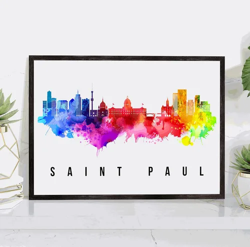 Vista 27 de Generic Póster de Albuquerque Skyline New Mexico, 12 x 18 pulgadas, perfecto para sala de estar, dormitorio, oficina