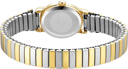 Vista 2 de BOSHIYA Reloj con banda elástica para mujer Easy Reader de 1.181 in analógico de cuarzo con correa elástica de acero inoxidable, impermeable, reloj