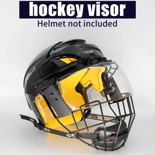 Vista 4 de GY Visera de hockey antiarañazos/antiniebla para casco de hockey