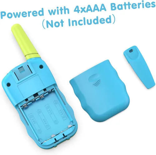 Vista 2 de Selieve Juguetes para niños y niñas de 3 a 12 años, Walkie Talkies para niños de 22 canales, juguete de radio de 2 vías con linterna LCD