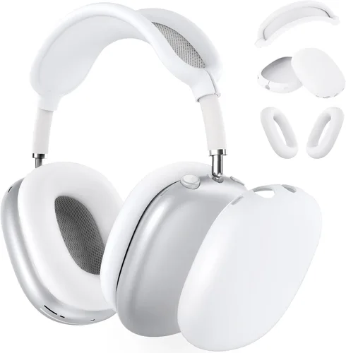 Vista 33 de Funda rígida para AirPods Max con modo de sueño, funda de transporte para auriculares con almohadillas de silicona para AirPods