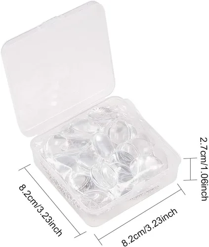Vista 8 de PH PandaHall 60 piezas de bisel colgante en blanco – 30 bandejas colgantes ovaladas para fotos con 30 cabujones de cristal para bodas, novias, ramo