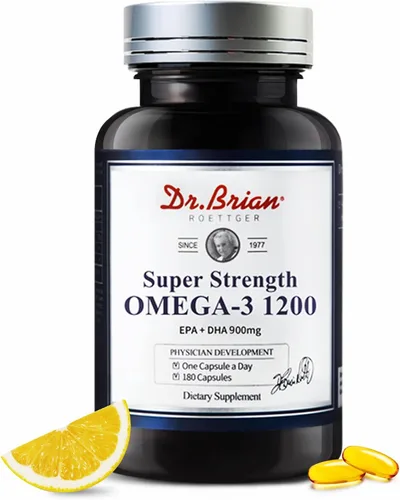 Vista 10 de Dr. Brian Royal Red Omega 3 1200, suplemento de aceite de pescado con EPA y DHA Omega3 aceite de pescado contiene vitamina D, E Omega-3 apoyo
