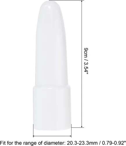Vista 2 de PATIKIL Tapas difusoras de linterna, 4 piezas de plástico de policarbonato resistente al desgaste, varita de señal de linterna, color blanco