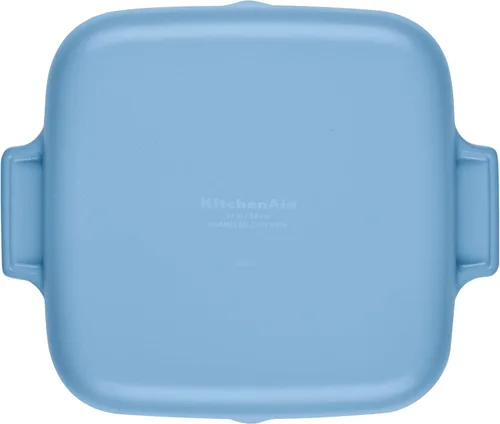 Vista 10 de KitchenAid Parrilla cuadrada de hierro fundido esmaltado y bandeja para asar, 11 pulgadas, terciopelo azul