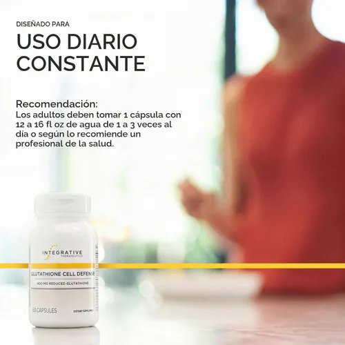 Vista 7 de Integrative Therapeutics Defensa celular de glutatión, 60 cápsulas