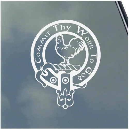 Vista 8 de Sinclair Scottish Clan - Calcomanía de vinilo con opción de bandera, diseño de tartán