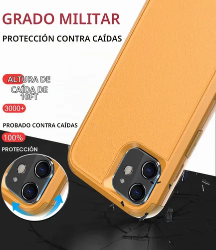 Vista 2 de Diverbox Funda para iPhone 11 [A prueba de golpes] [A prueba de caídas] [Protector de pantalla de vidrio templado], Funda de teléfono de protección